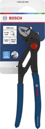 Bosch veepumba tangid 180 mm libisemiskindlate käepidemetega.