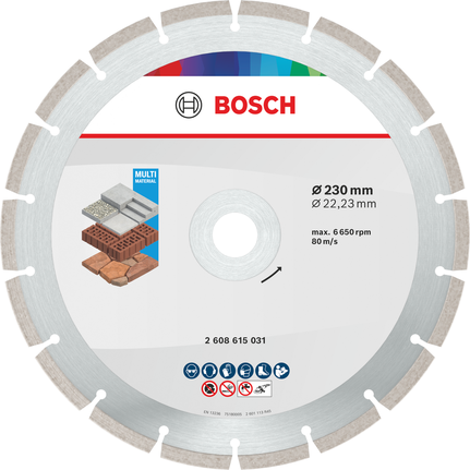 Bosch teemantlõikeketas 230 mm müüritise jaoks.