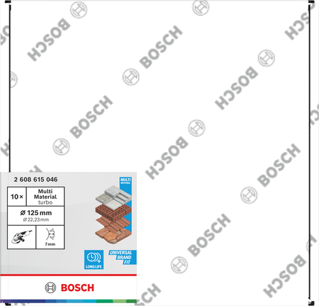 Bosch Multi Material turbo teemantlõikeketas 125 mm.