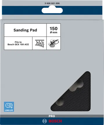 Bosch PRO lihvtald keskmise karedusega 150 mm GEX 150 ACE jaoks.