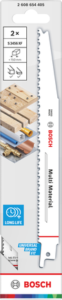 Bosch Multi Material S3456XF bimetallsaeleht, 2 tk pakis.
