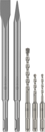 Bosch SDS plus-3C peitlite ja puuriterade komplekt, 5 tk.
