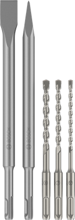 Bosch SDS plus-3C peitlite ja puuriterade komplekt, 5 tk.