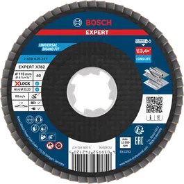 Bosch EXPERT X782 lamellketas 115mm G40 X-LOCK metallile.