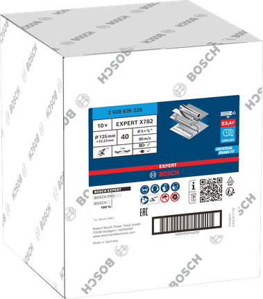 Bosch EXPERT X782 lamellketta karp, 125 mm G40.