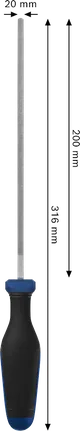 Bosch lameviil 200 mm ergonoomilise käepidemega.