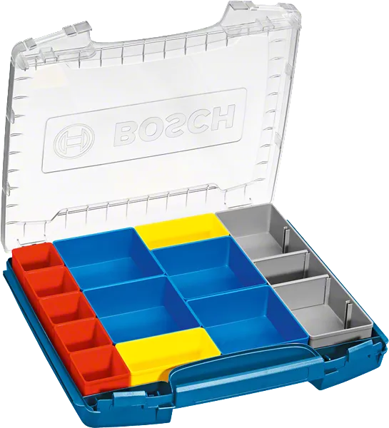 Bosch i-Boxx 53 korraldaja erinevate panipaikadega.