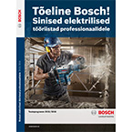 Bosch Professional tööriist, sinine, töölaual, töötaja kasutab, tööstuslik keskkond.