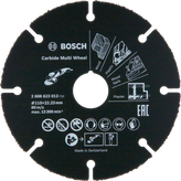 قرص القطع متعدد العجلات من كاربايد Bosch 115 مم للخشب والبلاستيك والمسامير والجص.