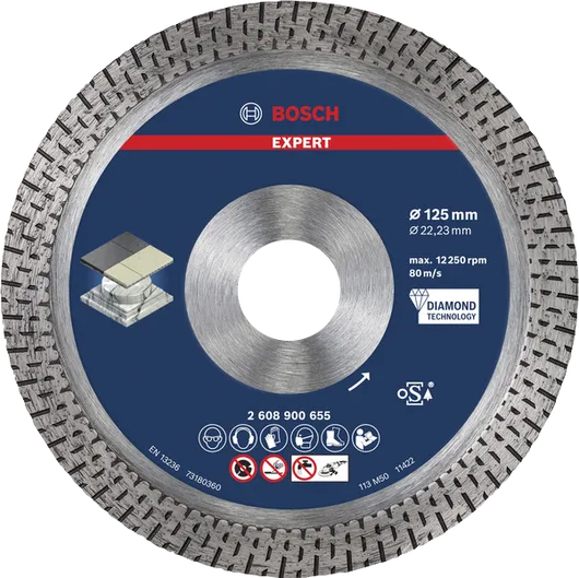 قرص القطع الماسي Bosch EXPERT HardCeramic مقاس 125 مم.