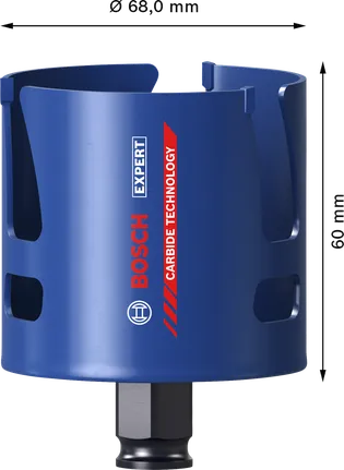 منشار ثقب مواد البناء Bosch EXPERT مقاس 68 × 60 مم.