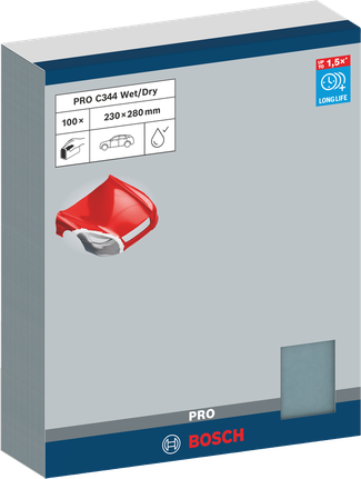 صفائح الصنفرة الرطبة والجافة Bosch PRO C344 مقاس 230 × 280 مم.