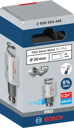 منشار ثقب الصفائح المعدنية من Bosch 30 مم PRO.