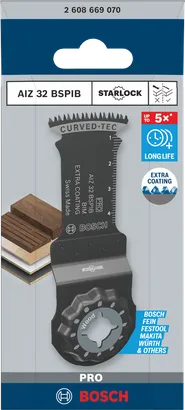 شفرة متعددة الاستخدامات Bosch PRO AIZ 32 BSPIB مقاس 32×50 مم.