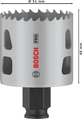 منشار ثقب Bosch PRO متعدد المواد PC Plus مقاس 51 مم.