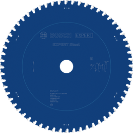 شفرة المنشار الدائرية Bosch EXPERT المصنوعة من الفولاذ تحتوي على 60 سنًا.