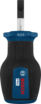 مفك براغي قصير من Bosch PRO SL بمقاس 1.0 × 5.5 × 25 ملم.