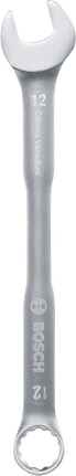 مفتاح ربط Bosch المركب مقاس 12 مم مصنوع من الكروم والفاناديوم.