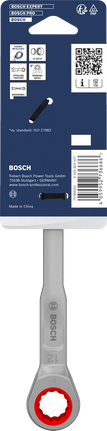 مفتاح ربط Bosch ذو سقاطة مقاس 12 مم مصنوع من الكروم والفاناديوم.