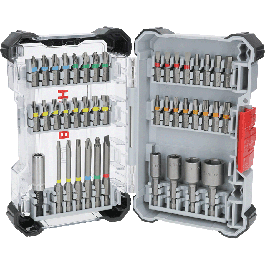 طقم رؤوس تركيب برَاغي Extra Hard بتصميم شديد الصلابة من 43 قطعة