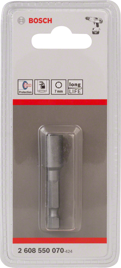 Bosch 7mm hex nutsetter bit for drills.