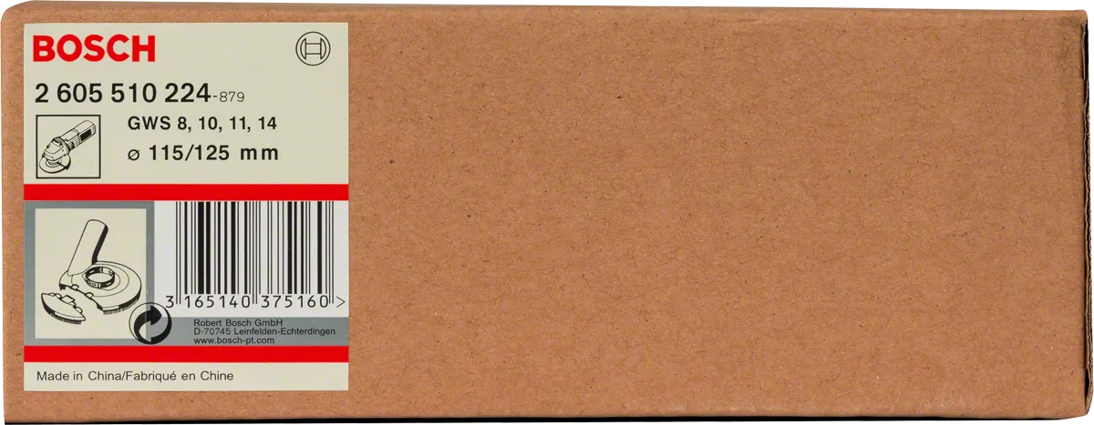 Bosch cutting guide with dust extraction 115/125 mm.