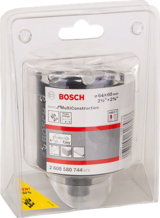 Bosch Multi Construction 2½″ holesaw.