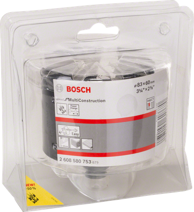 Bosch MultiConstruction holesaw 83×60 mm.