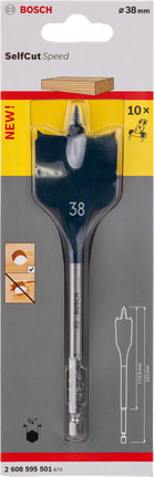 Bosch 38 mm Self Cut Speed spade bit.