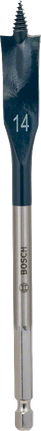 Bosch Self Cut Speed spade bit 14mm hexagon.