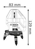 Bosch GLL 5-50 X Line Laser dimensions drawing