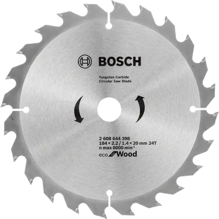 Bosch Circular Saw Blade Eco for wood, 184mm 24T.