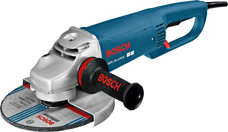 Bosch GWS 26-230 B angle grinder with 230 mm disc.