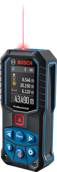 Bosch GLM 50-27 C laser measure with digital display.
