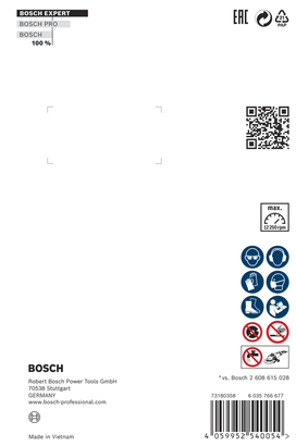 Bosch EXPERT MultiMaterial X-LOCK diamond cutting disc 125×22.23×2.4×12 mm.