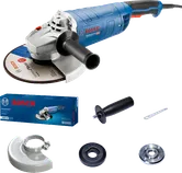 Bosch GWS 2400 P angle grinder with 2400 W motor.