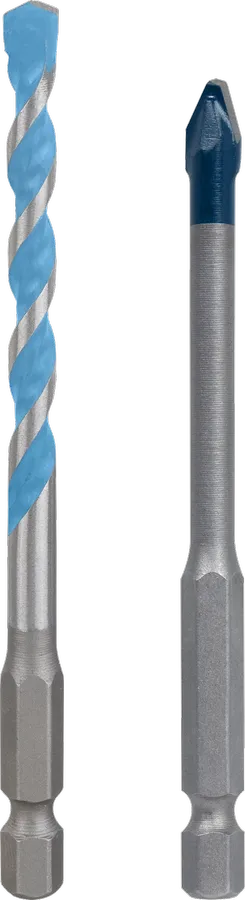 Bosch HEX-9 Hard Ceramic and Multi Construction drill bits, 6 mm.