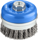 Bosch PRO Metal heavy cup brush 90mm for angle grinder.