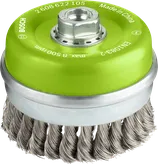 Bosch PRO Stainless Steel heavy cup brush for angle grinders.