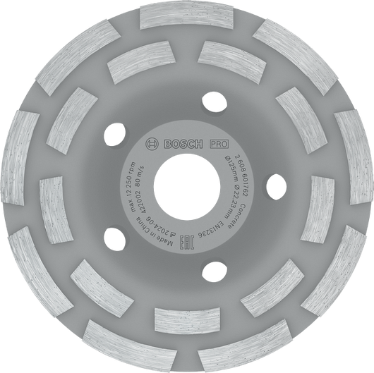Bosch PRO Concrete Grinding Head, 125 mm diameter.