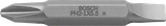 Bosch double-ended PH2 slotted screwdriver bit.
