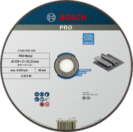 Bosch PRO Metal cutting disc 230 mm long life.