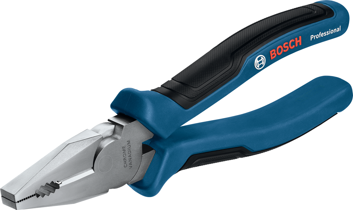Bosch Universal Combination Pliers 180 mm with ergonomic grip.