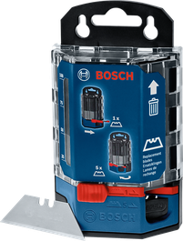 Bosch blade dispenser with 50 replacement blades.