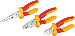Bosch VDE Pliers Set 3 pcs with insulated handles.