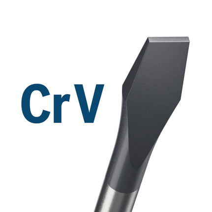 Slotted screwdriver CrV.