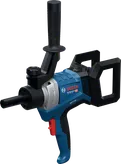 Bosch GRW 18V-120 cordless mixer with ergonomic handles.