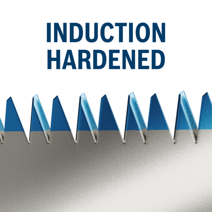 Induction hardened teeth.