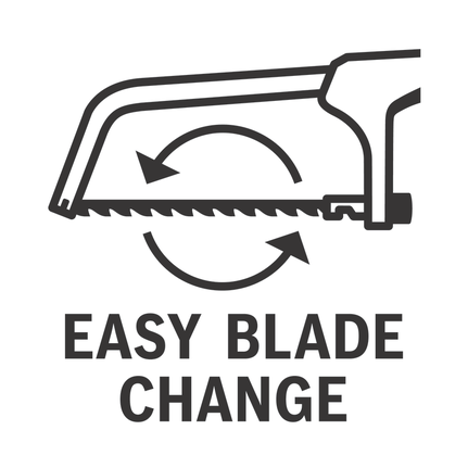 Easy blade change.