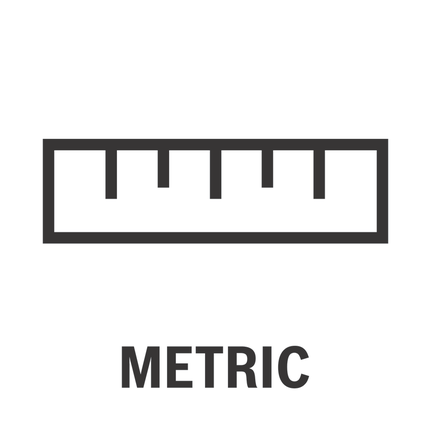 Metric scale.